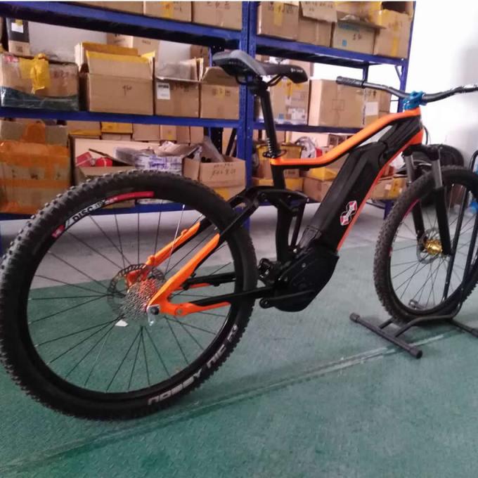China Stock 27.5er Электрический велосипед с полной подвеской Рама Bafang G330 Алюминиевый тракт Эбик Emtb Горный велосипед 1
