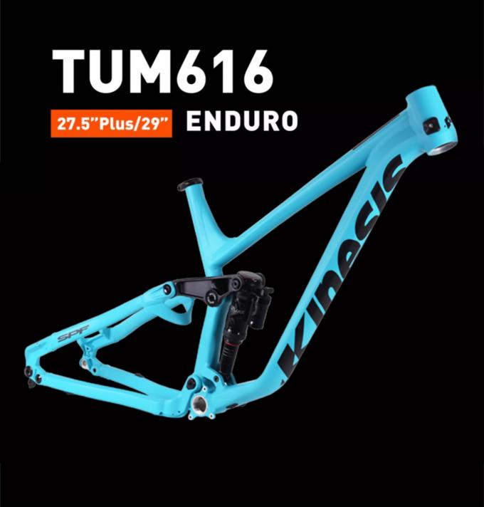 Kinesis TUM616 27.5+ 29er Алюминиевая полная подвеска Enduro Off-Road Soft Tail Рама горного велосипеда 0