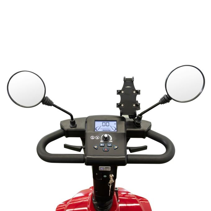 Новый 450 Вт Четырехколесный электрический скутер на открытом воздухе Шопинг скутер с одобрением Mdr Red 3