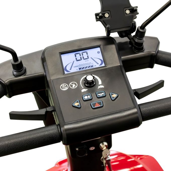Новый 450 Вт Четырехколесный электрический скутер на открытом воздухе Шопинг скутер с одобрением Mdr Red 2