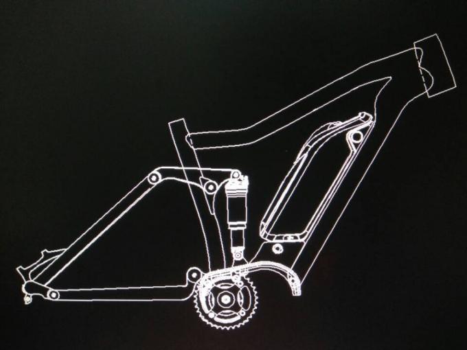 Boost 27.5er Электрический велосипед рамы с / Bafang 1000w Алюминиевого сплава подвески Mtb E-Bike 0