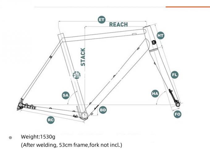Тарельчатый тормоз Frameset+Fork рамки велосипеда 6061 дороги Kinesis 700c алюминиевый 7
