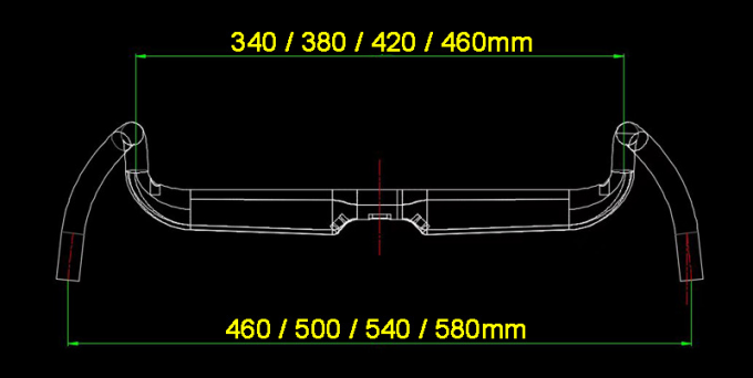 Диаметр 31.8mm струбцины Адвокатуры гонок дороги облегченного Handlebar гравия углерода Aero 8