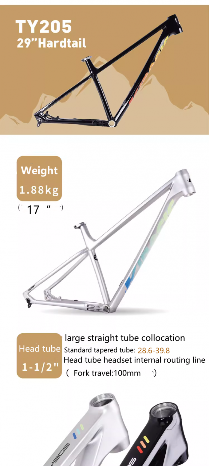 29er Boost Алюминиевый XC Горный велосипед Рамка Hardtail Mtb Велосипед 148x12 Выход 0