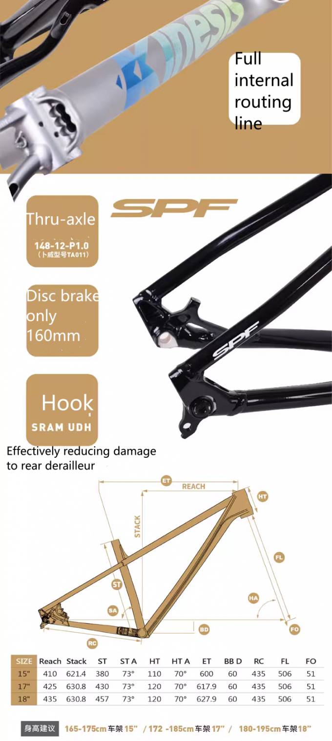 29er Boost Алюминиевый XC Горный велосипед Рамка Hardtail Mtb Велосипед 148x12 Выход 2